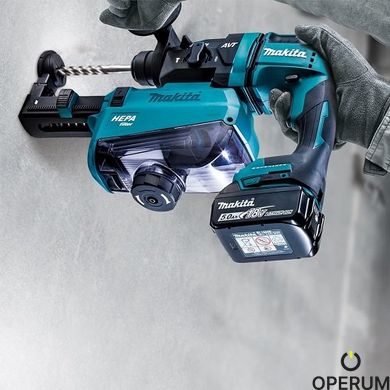 Перфоратор акумуляторний Makita DHR182ZWJ SDS-PLUS LXT з системою видалення пилу (без акумулятора)(DHR182ZWJ) DHR182ZWJ фото