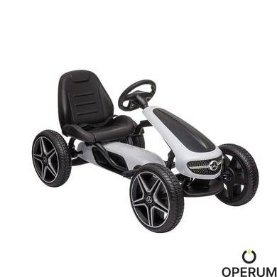 Педальний автомобіль HECHT MERCEDES BENZ PEDAL GO KART WHITE