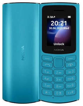 Мобильный телефон NOKIA 105 Dual SIM (cyan) TA-1558