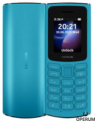 Мобільний телефон NOKIA 105 Dual SIM (cyan) TA-1557