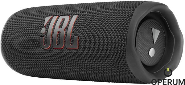 Портативная колонка JBL Flip 6 Black (JBLFLIP6BLKEU) JBLFLIP6BLKEU фото