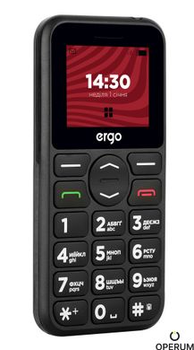 Мобільний телефон ERGO R181 Dual Sim (чорний)