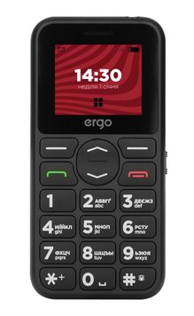 Мобильный телефон ERGO R181 Dual Sim (чорний)