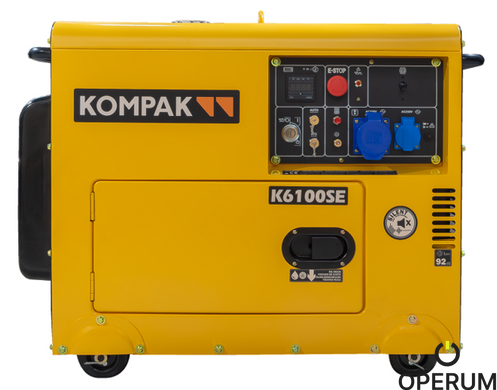 ГЕНЕРАТОР ДИЗЕЛЬНИЙ KOMPAK K6100SE 5000/5500 W K6100SE фото