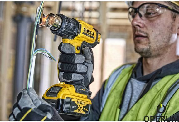 Фен будівельний акумуляторний - DeWALT DCE530N - пістолет гарячого повітря DCE530N фото