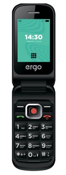 Мобильный телефон ERGO F241 Dual Sim (чорний)