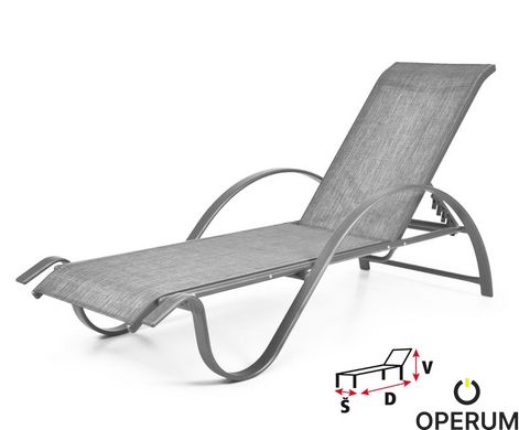 Шезлонг алюминиевый HECHT SOFIA LOUNGER