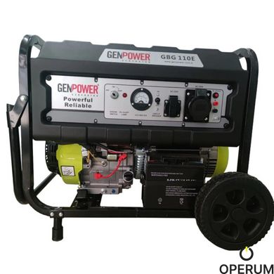 8,4 kW Генератор бензиновий GenPower GBG 110E GBG110E фото