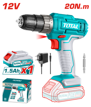 Шуруповерт TOTAL TDLI1218 12В, Li-Ion, 1ак. TDLI1218 фото