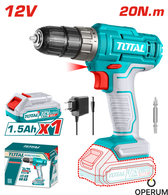 Шуруповерт TOTAL TDLI1218 12В, Li-Ion, 1ак. TDLI1218 фото