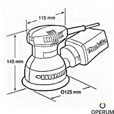 Шліфмашина ексцентрикова Makita BO 5030(BO5030)