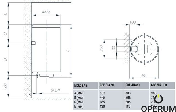 Водонагрівач Gorenje GBF 80/UA 294123 фото