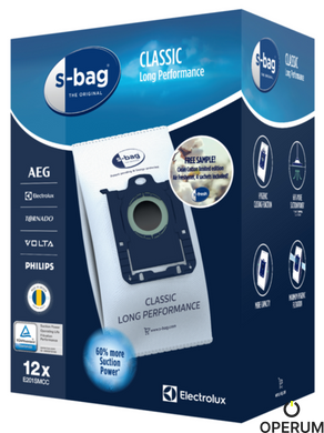 Мешки для пылесоса Electrolux E201SMCC S-bag Classic LongPerformance 12х3.5л+аром 900169083 фото