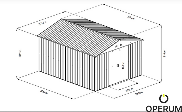 Садовий будиночок HECHT 12X10 PLUS