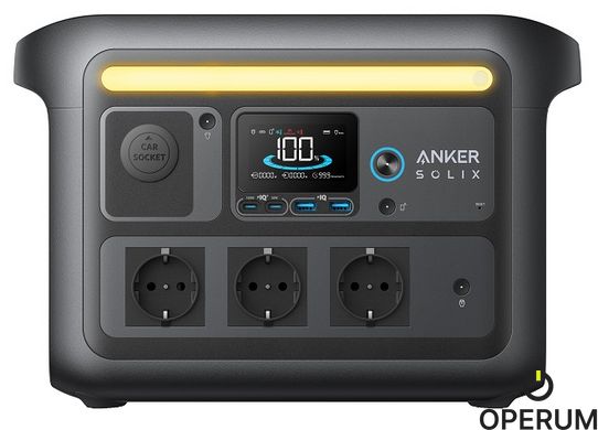 Зарядна станція ANKER SOLIX C800X - 768Wh/AC 1200W/100W