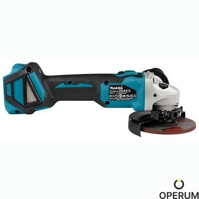 Шліфмашина акумуляторна кутова Makita DGA513Z LXT 18 В, 125 мм (без акумулятора)(DGA513Z) DGA513Z фото