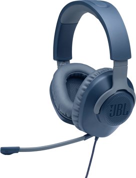 Навушники JBL QUANTUM 100 Blue (JBLQUANTUM100BLU) (6652485) JBLQUANTUM100BLU фото