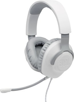 Навушники JBL QUANTUM 100 White (JBLQUANTUM100WHT) (6652486) JBLQUANTUM100WHT фото