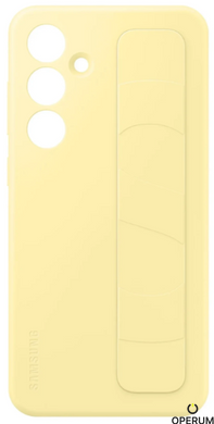 Чехол для смартф. SAMSUNG для S24 FE Standing Grip Case Yellow (EF-GS721CYEGWW)