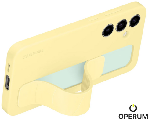 Чехол для смартф. SAMSUNG для S24 FE Standing Grip Case Yellow (EF-GS721CYEGWW)