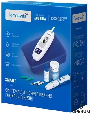 Глюкометр LONGEVITA Smart Система для измерения глюкозы в крови