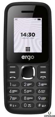 Мобильный телефон ERGO B184 Dual Sim (чорний)