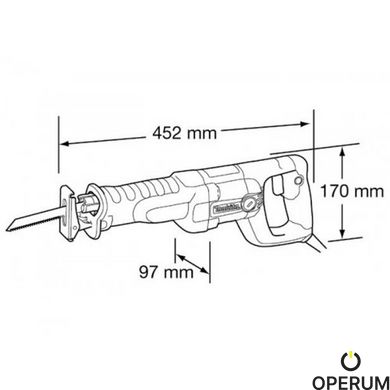 Шабельная пила Makita JR 3060 T(JR3060T)